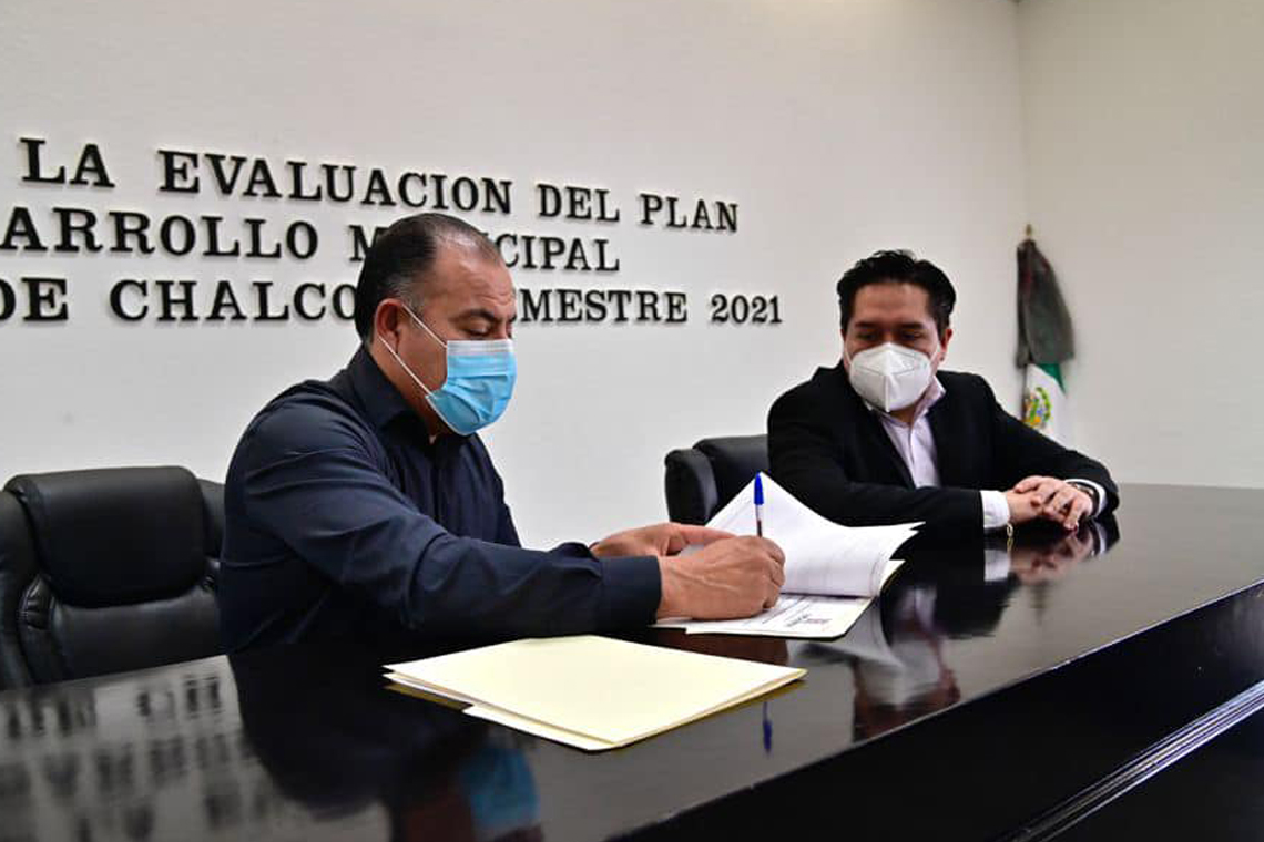 Boletín 302.-Gobierno de Chalco cumple con 98.6 por ciento del Plan de Desarrollo Municipal 2021