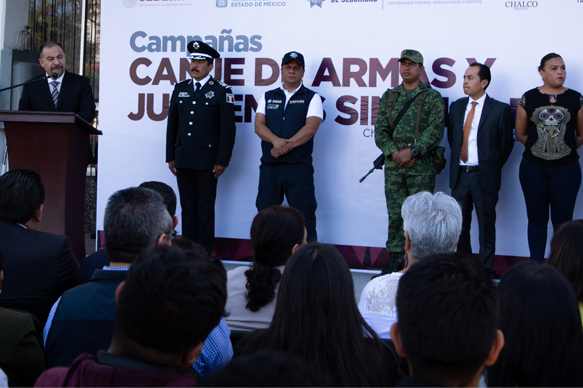 Boletín 117.-Miguel Gutiérrez inaugura Programa de Canje de Armas 