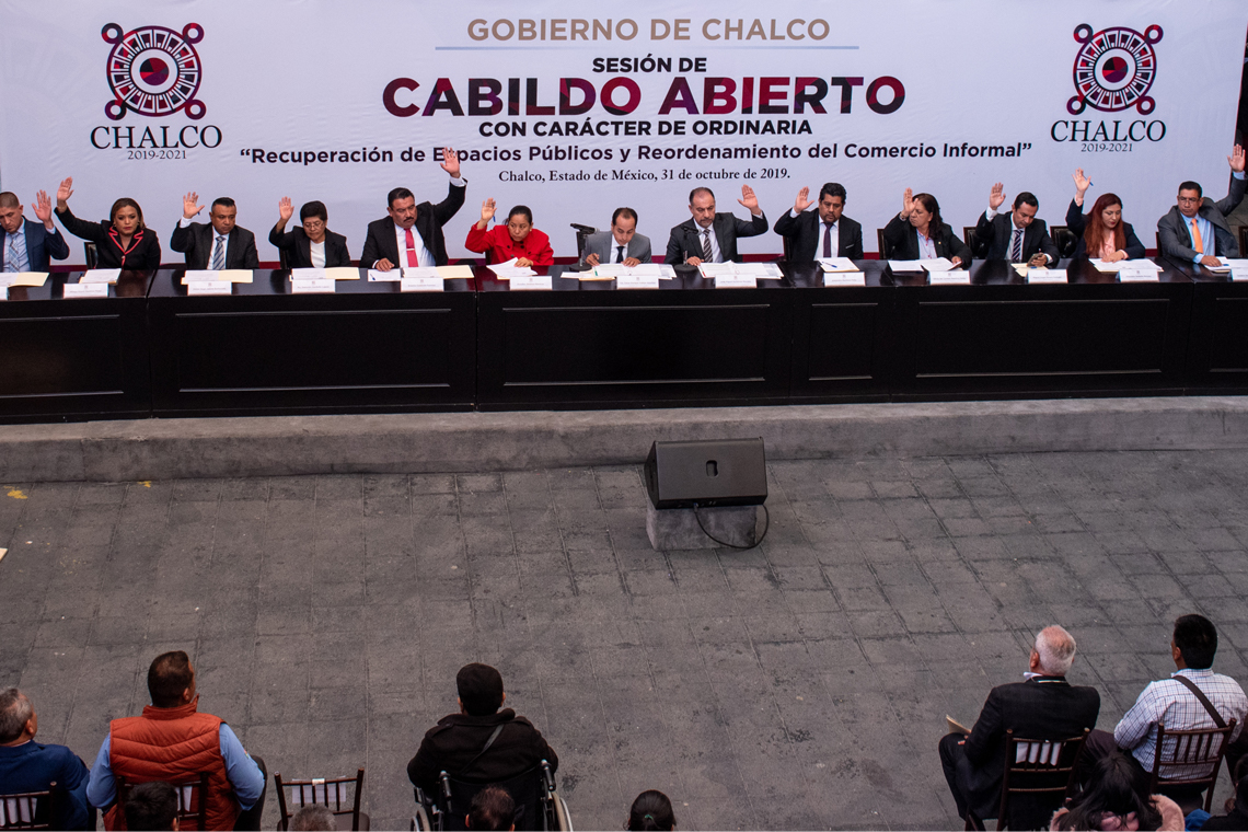 Boletín 120.-Para reordenar el comercio informal, el Gobierno de Chalco escucha a todos los sectores en su quinto Cabildo Abierto