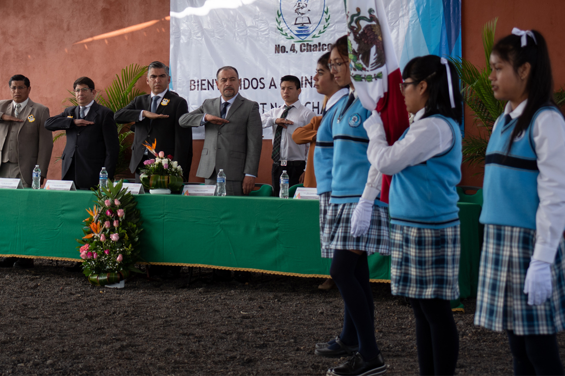 Boletín 122.-Miguel Gutiérrez asiste a la inauguración del CBT 4 en Tezompa