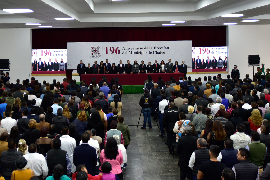 Boletín 141.-Miguel Gutiérrez conmemora el 196 Aniversario del Municipio de Chalco