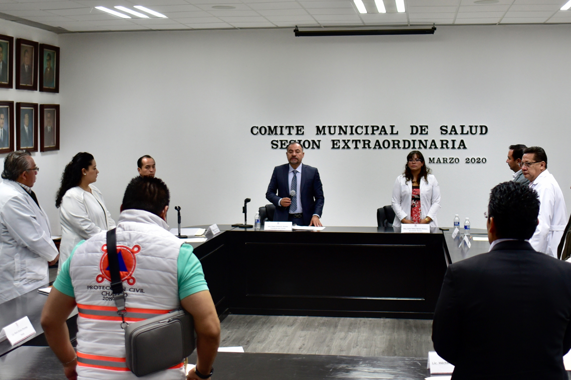 Boletín 155.-Comité Municipal de Salud del Gobierno de Chalco presenta su Plan de Contingencia por COVID-19