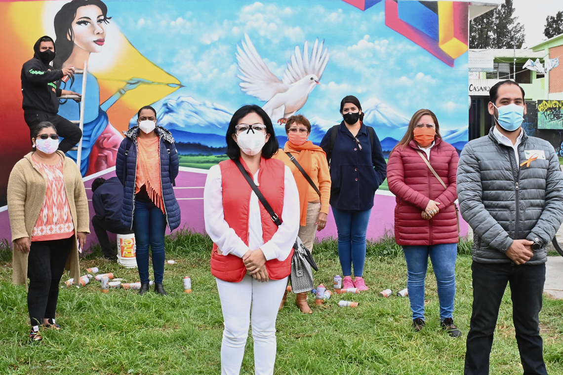 Boletín 176.-El Consejo Municipal de la Mujer del Gobierno de Chalco colabora con LICONSA para erradicar la Violencia de Género a través del arte