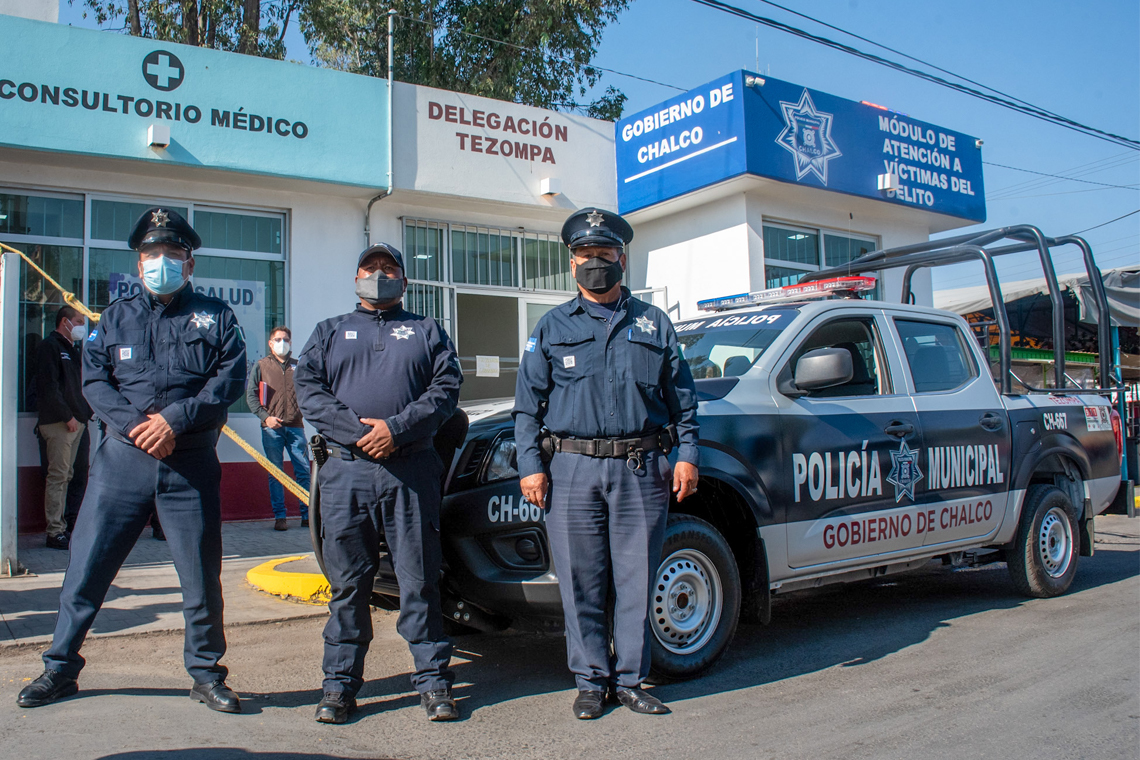 Boletín 240.- Dirección de Seguridad Pública de Chalco entrega patrullas para Tezompa y Ayotzingo