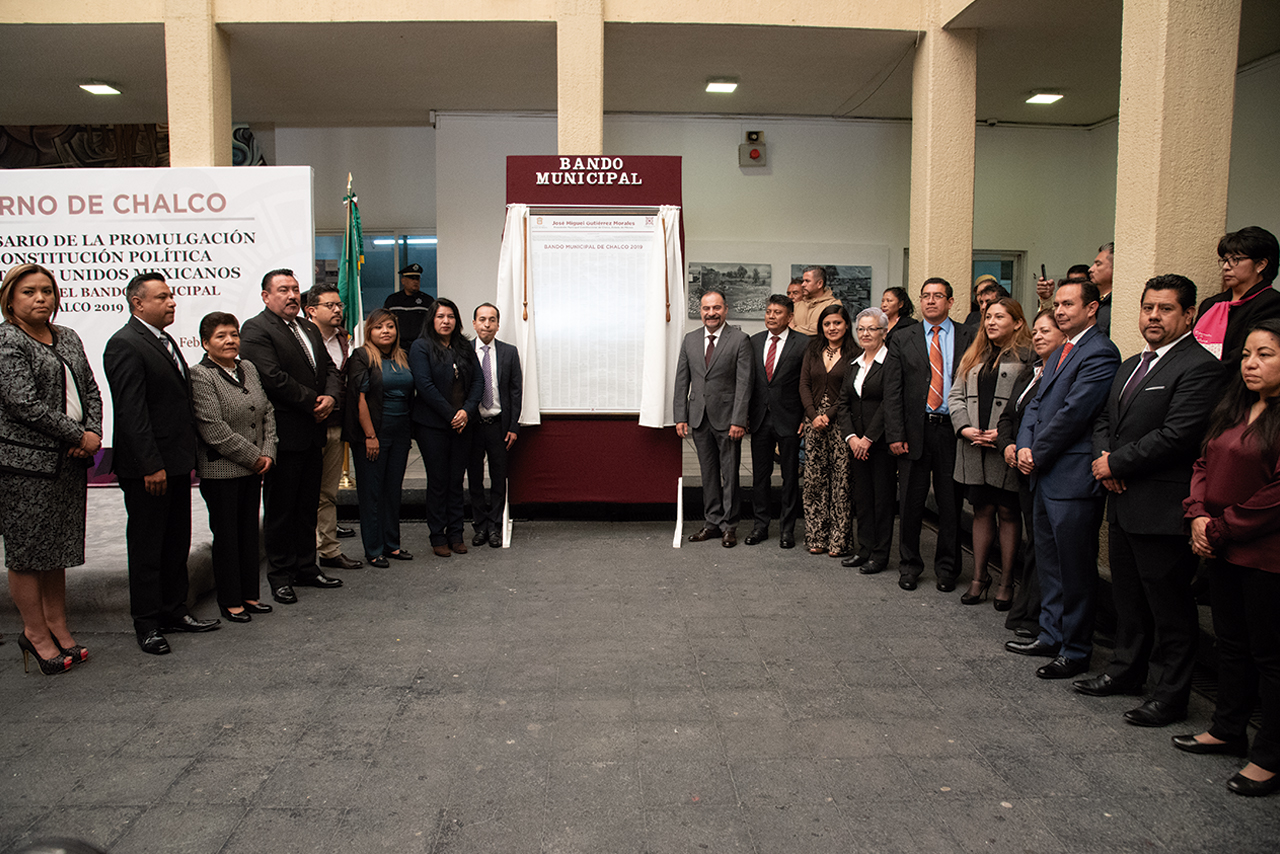 Boletín 018.-Miguel Gutiérrez publica el Bando Municipal 2019 para el municipio de Chalco