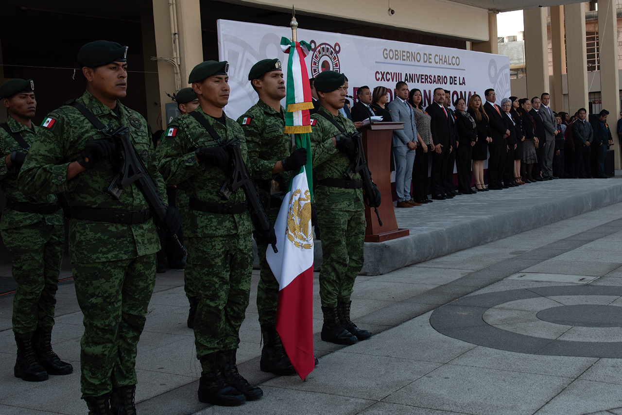 Boletín 024.-Gobierno de Chalco celebra el 198 Aniversario de la Bandera de México