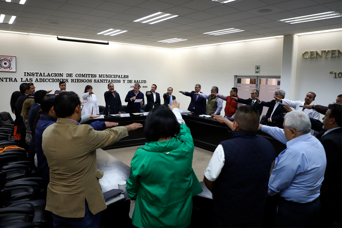Boletín 70.-Gobierno de Chalco instala los Comités Municipales contra Adicciones, Riesgos Sanitarios y de Salud