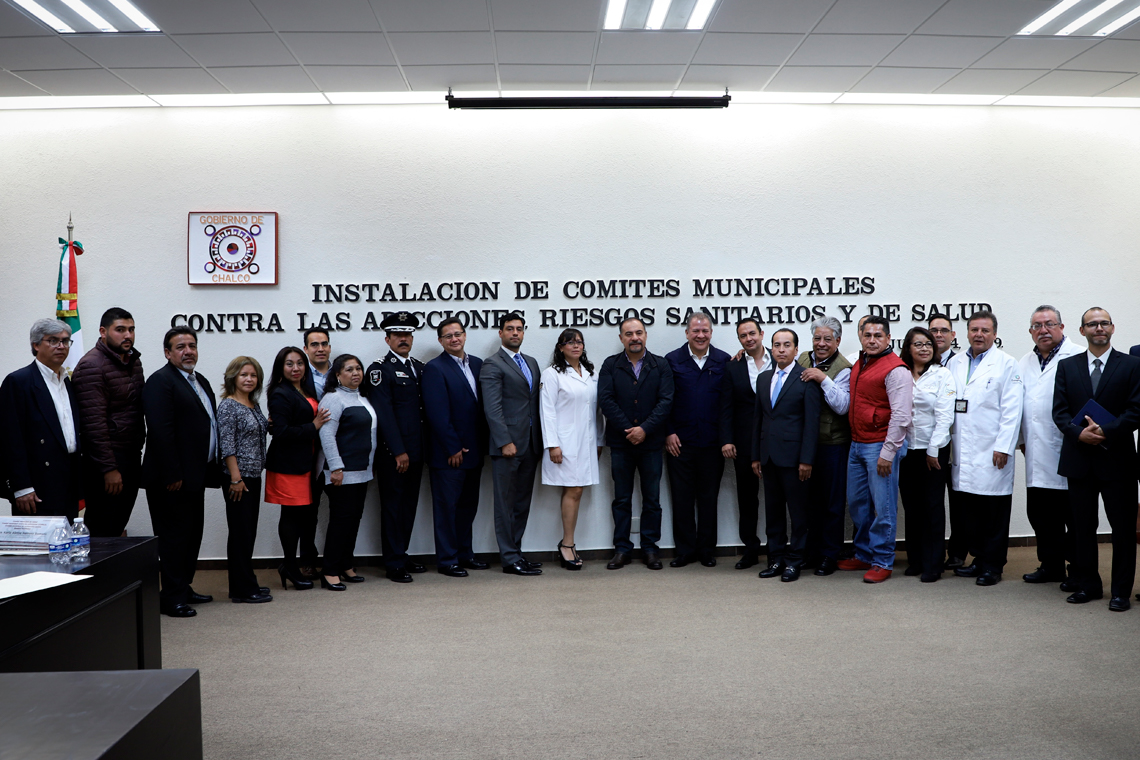 Boletín 70.-Gobierno de Chalco instala los Comités Municipales contra Adicciones, Riesgos Sanitarios y de Salud