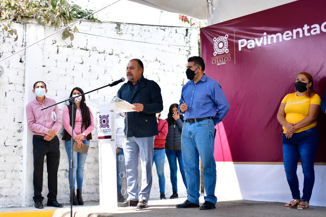Boletín 011.- Miguel Gutiérrez entrega obra por más de 11 millones de pesos en Jardines de Chalco