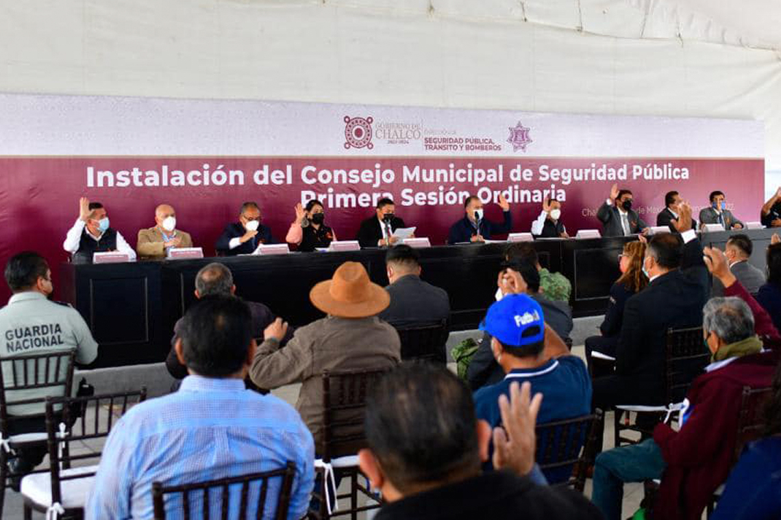 Boletín 015.-Miguel Gutiérrez instala el Consejo Municipal de Seguridad Pública