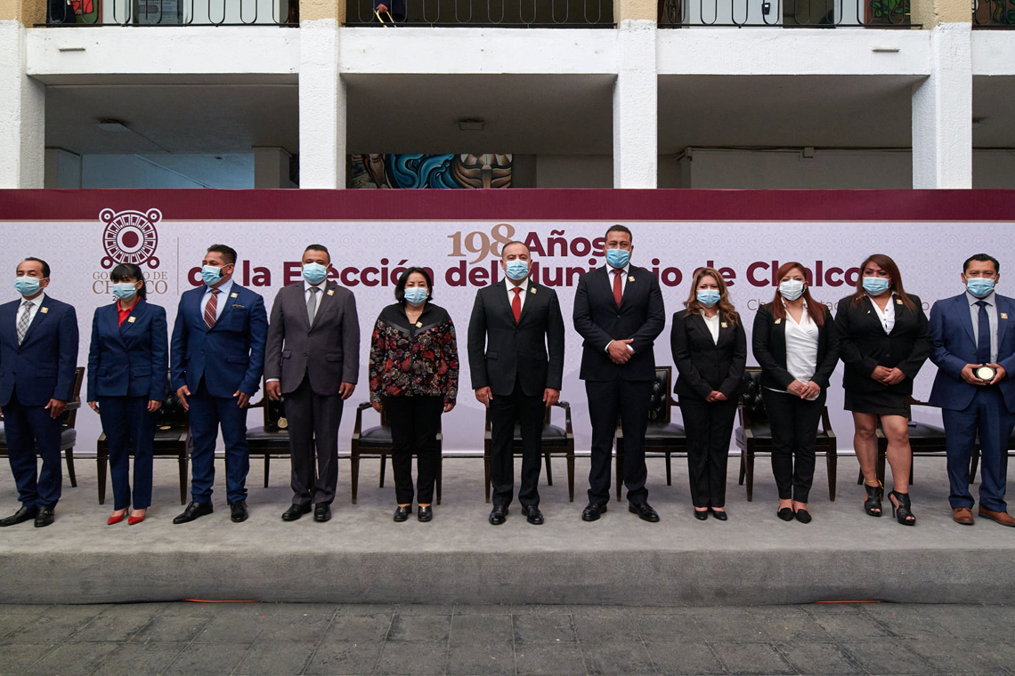 Boletín 019.-Miguel Gutiérrez celebra el 198 Aniversario de la Erección del Municipio de Chalco