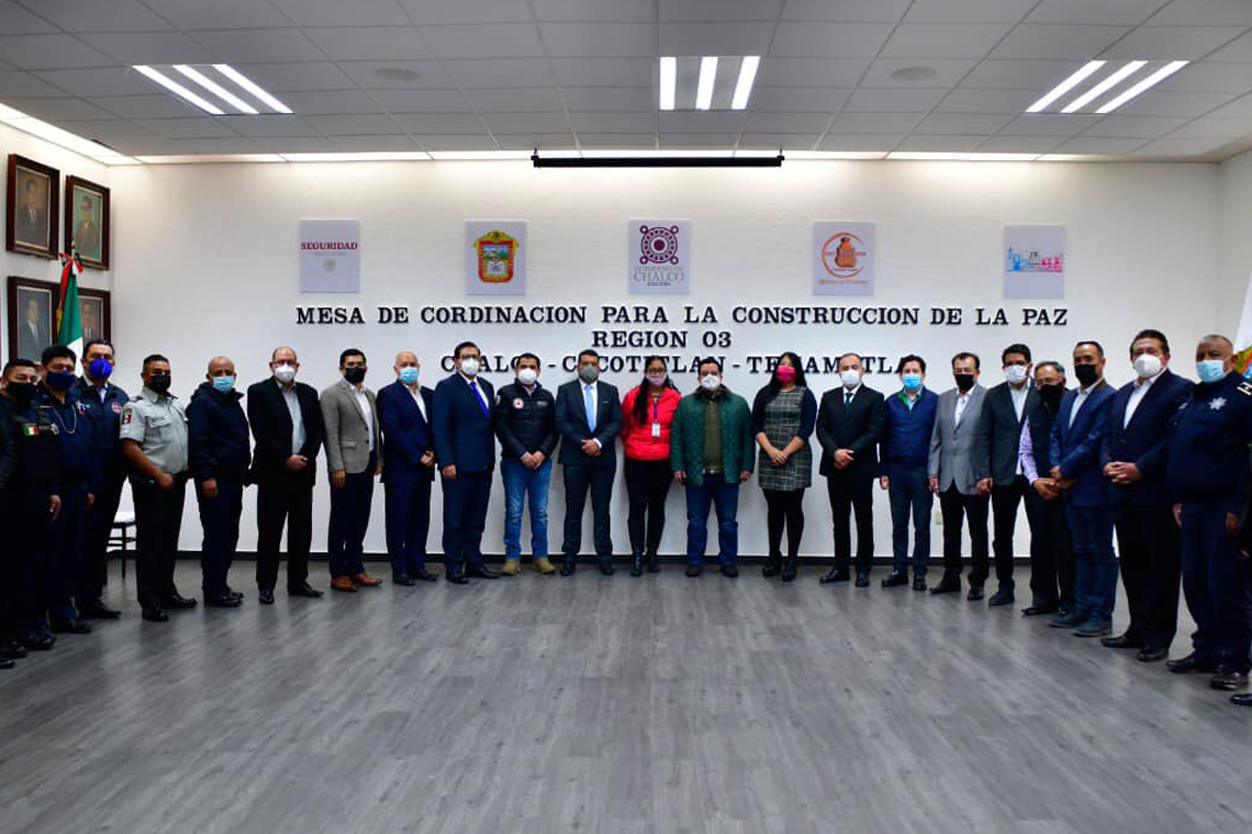 Boletín 029.- Gobierno de Chalco recibe al Subsecretario de Gobierno Estatal en la Mesa de Coordinación para la Construcción de la Paz
