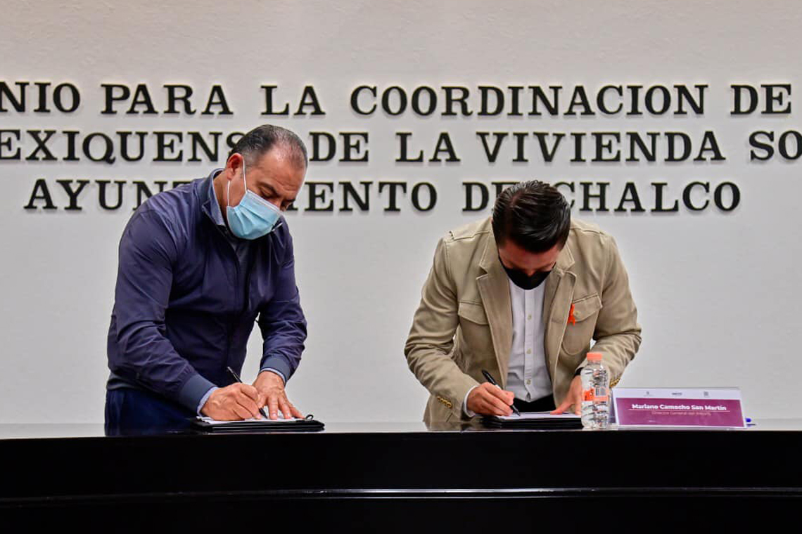 Boletín 031.-Gobierno de Chalco firma convenio con IMEVIS