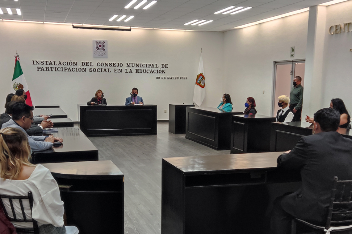 Boletín 042.-Gobierno de Chalco instala el Consejo Municipal de Participación Social en la Educación