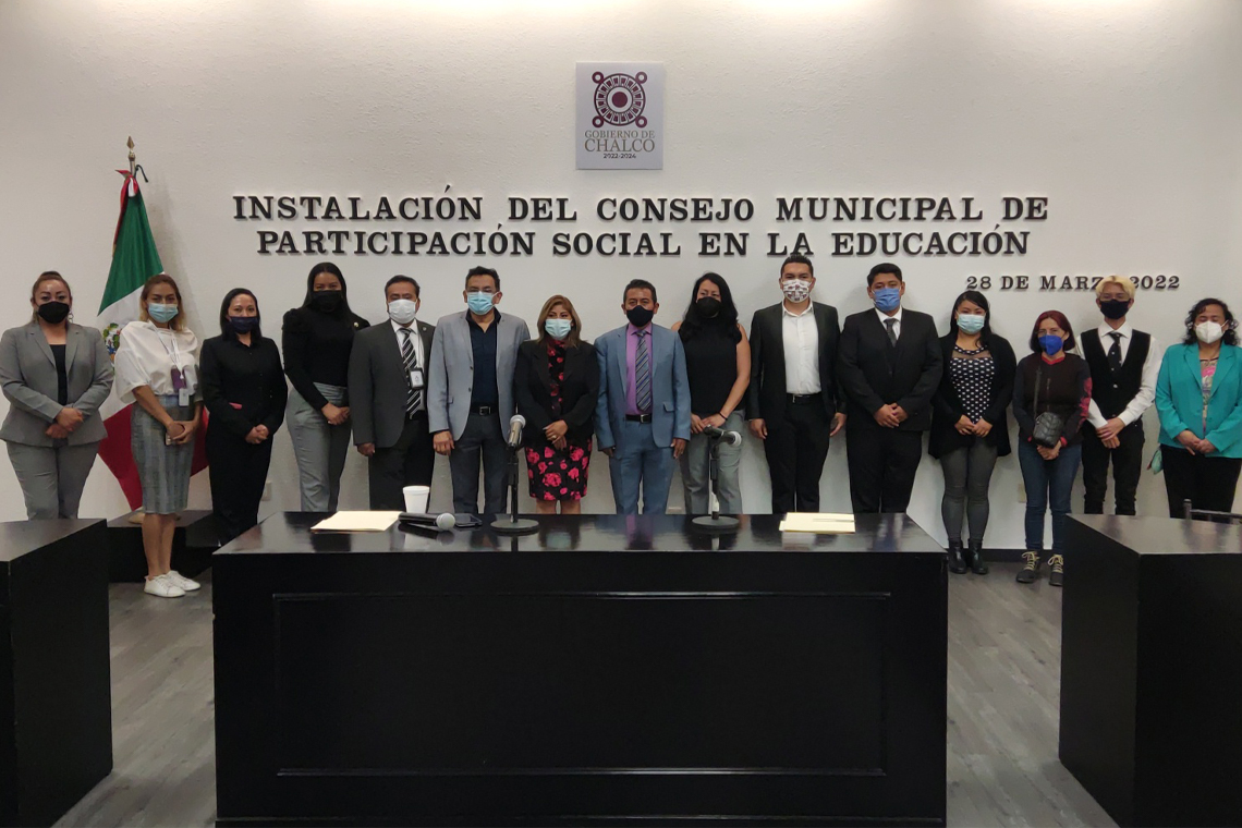 Boletín 042.-Gobierno de Chalco instala el Consejo Municipal de Participación Social en la Educación
