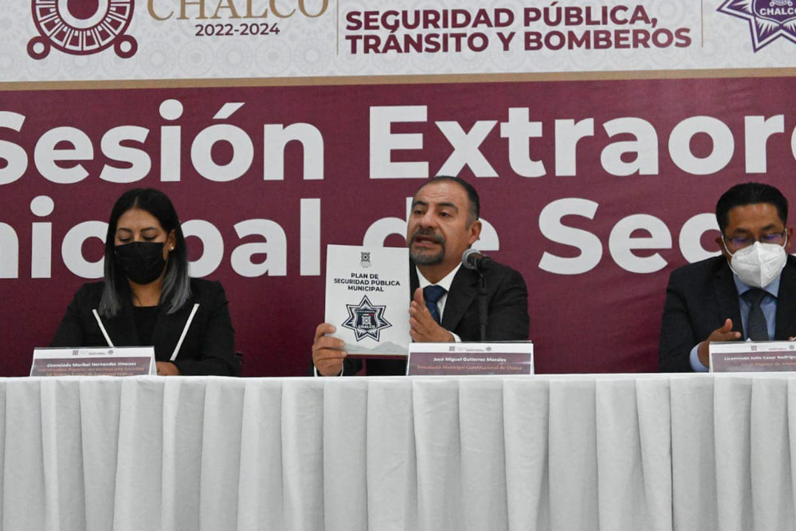 Boletín 061.- Miguel Gutiérrez presenta Plan de Seguridad ante el Consejo Municipal de Seguridad Pública.