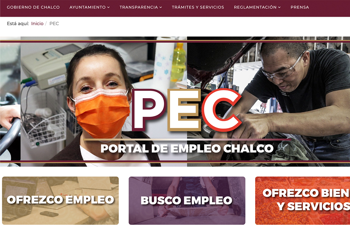 Boletín 113.- Gobierno de Chalco presenta el Portal de Empleo