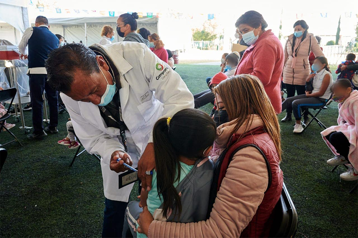 Boletín 122.- Gobierno de Chalco realiza jornada de vacunación para rezagados de 5 a 13 años