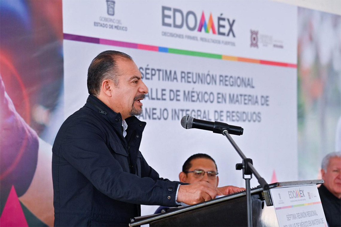 Boletín 139.- Miguel Gutiérrez recibe al Secretario del Medio Ambiente para la Séptima Reunión en Materia de Residuos Sólidos del Valle de México