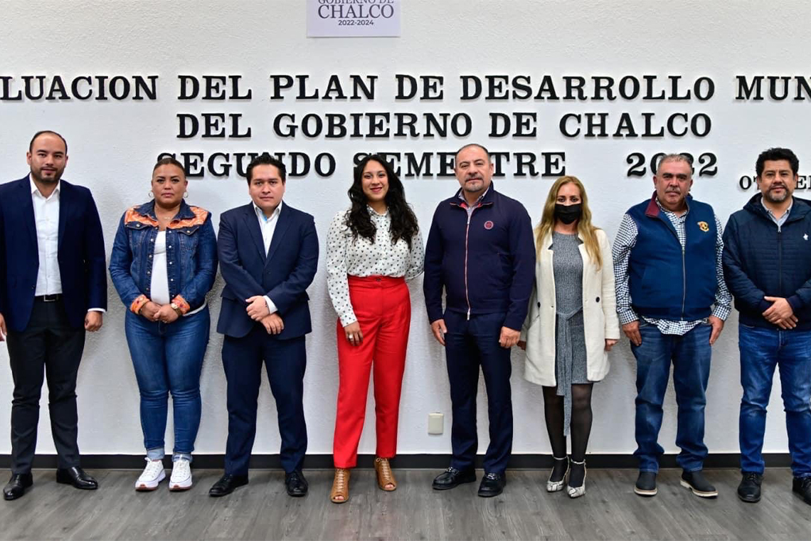 Boletín 146.- Gobierno de Chalco cumple con el Plan de Desarrollo Municipal 2022-2024 a un 99 por ciento 