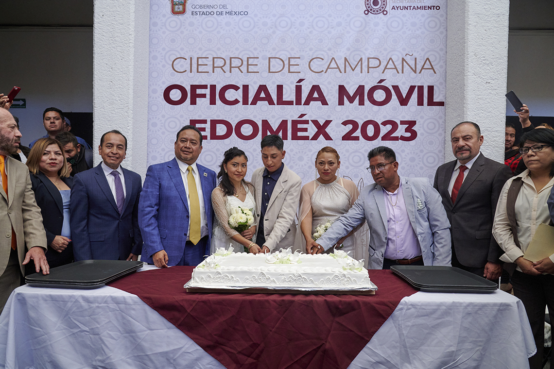 Boletín 148.- Gobierno de Chalco cierra la Campaña Oficialía Móvil 2023 con la celebración de 159 matrimonios