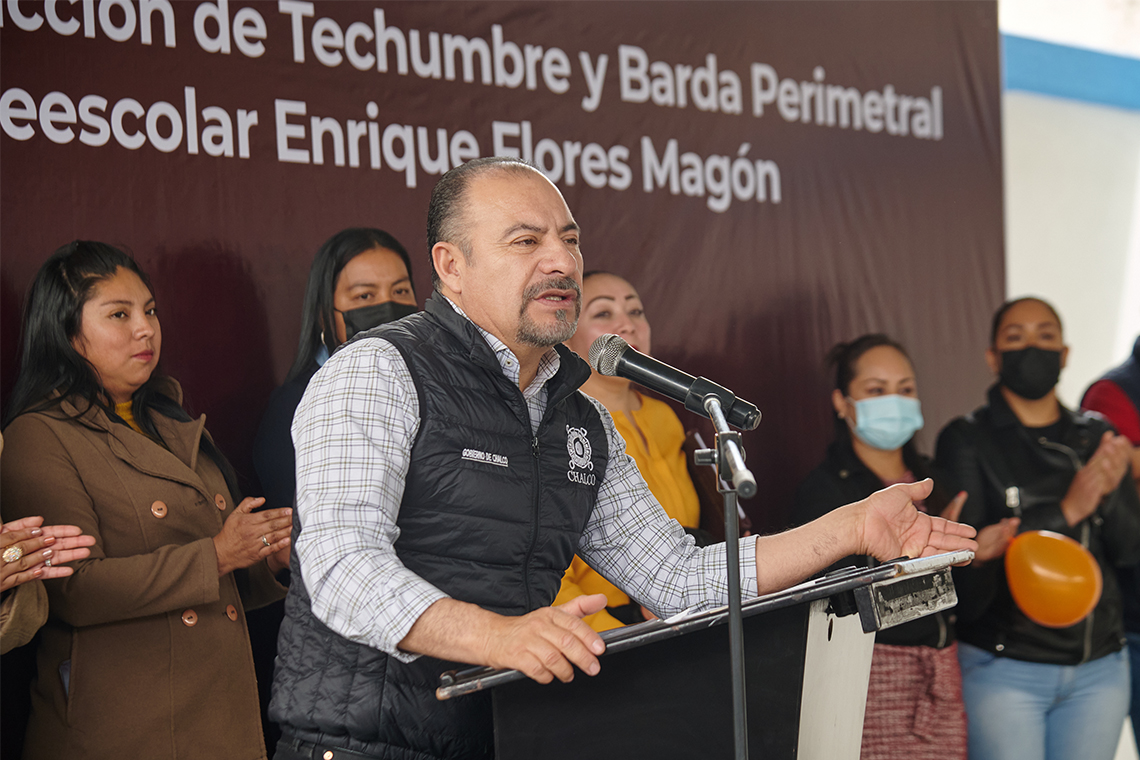 Boletín 152.- Miguel Gutiérrez entrega 4 obras públicas en San Marcos Huixtoco