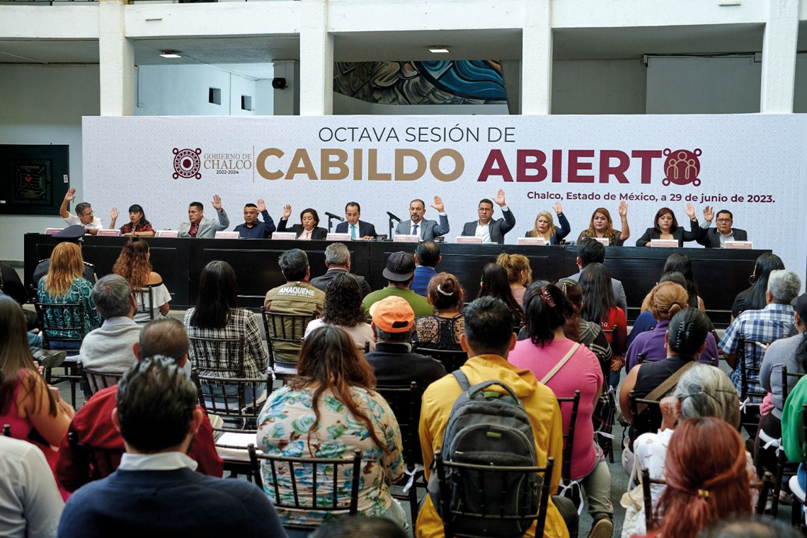 Boletín 185.- Gobierno de Chalco celebra su Octavo Cabildo Abierto