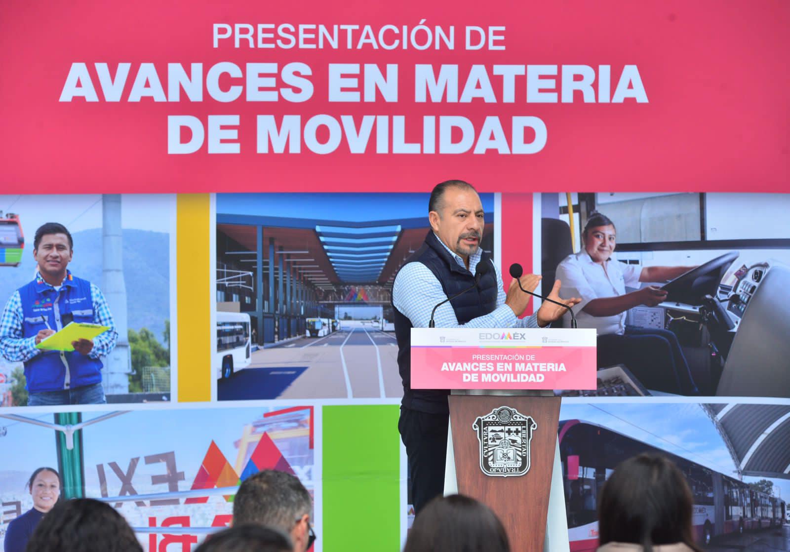 Boletín 200.-Miguel Gutiérrez recibe al Gobernador del Estado de México para la Presentación de Avances de Movilidad, en el Trolebús