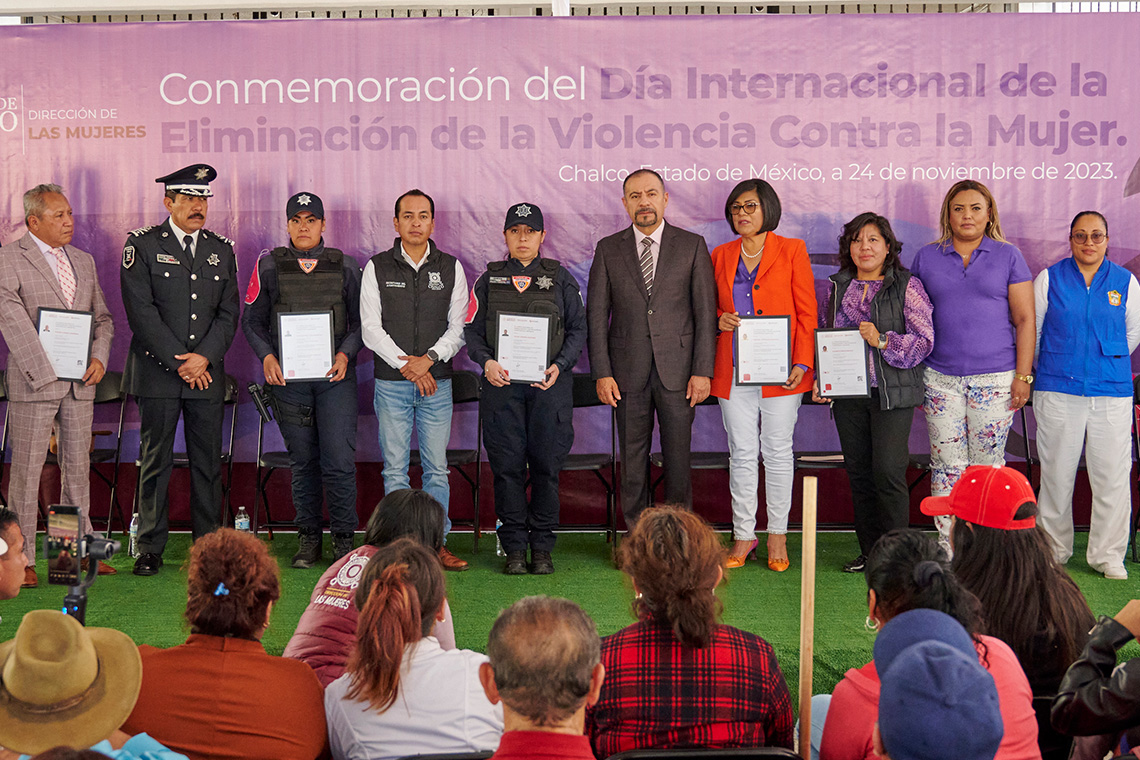 Boletín 241.- El Gobierno de Chalco conmemora el Día de la Eliminación de la Violencia Contra las Mujeres