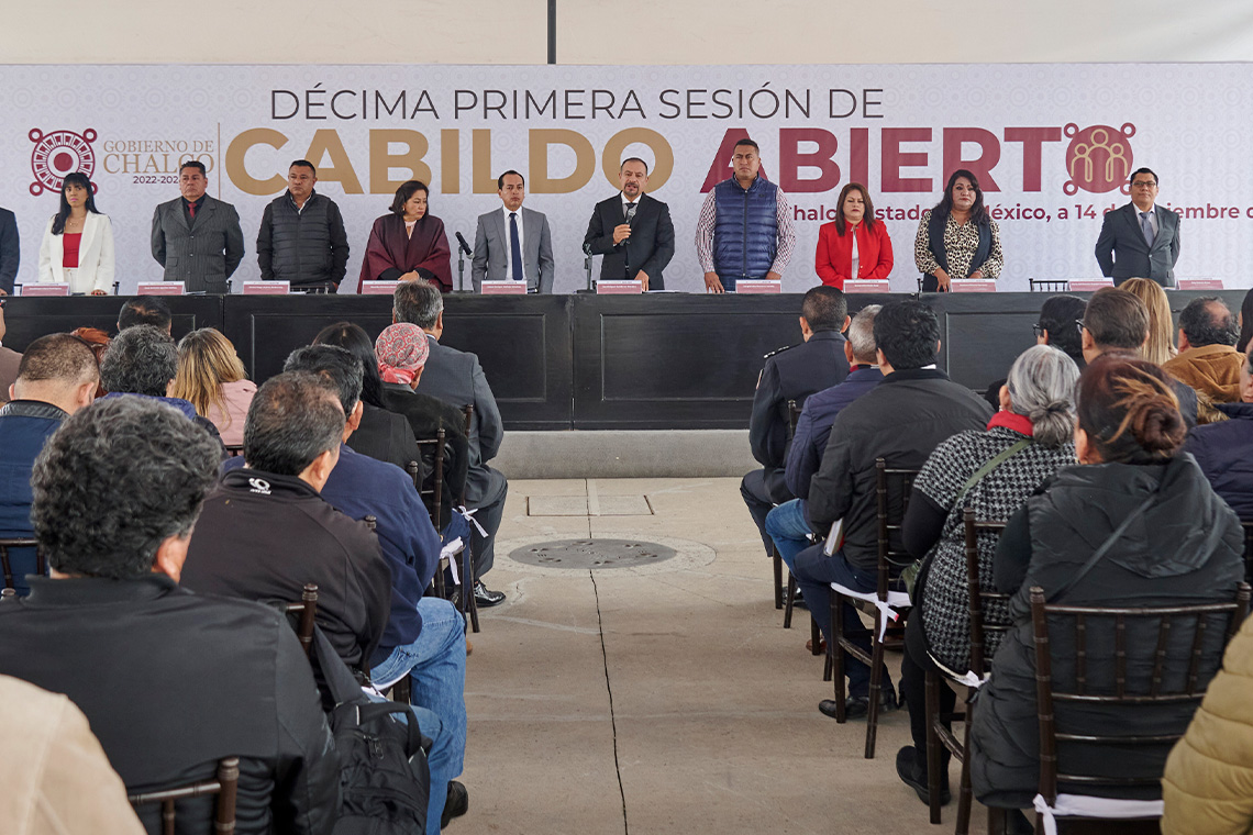 Boletín 246.- Gobierno de Chalco celebra su Décimo Primer Cabildo Abierto