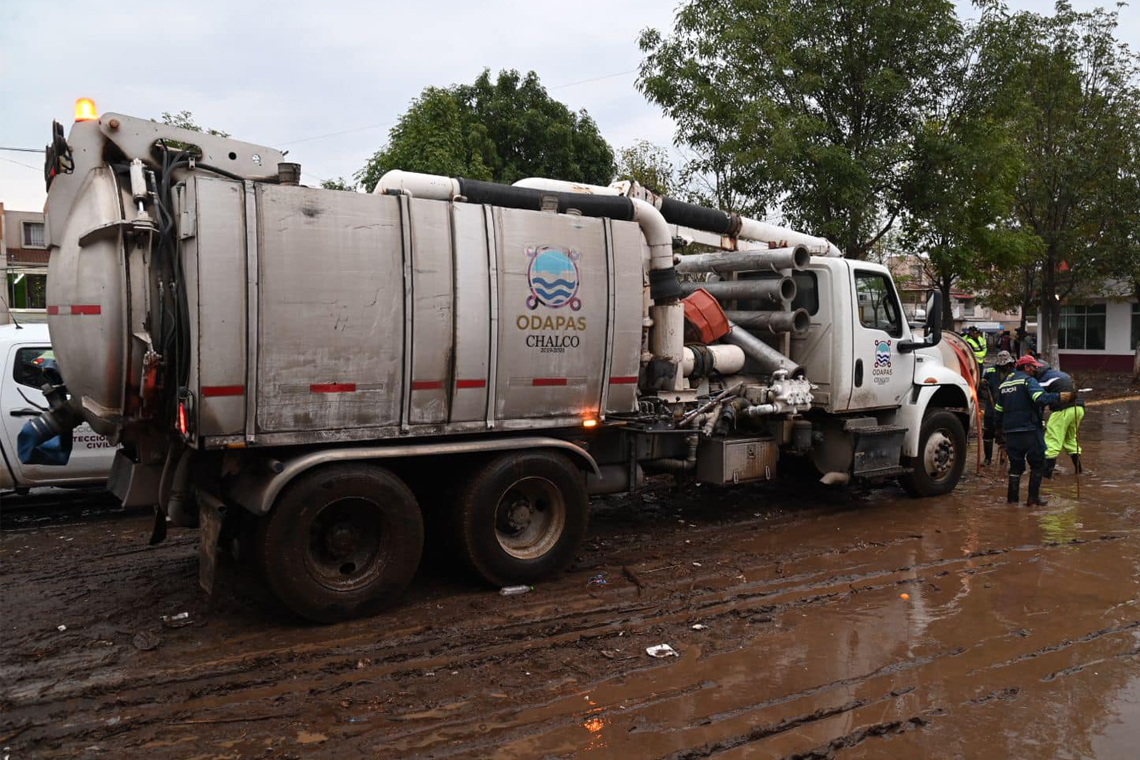 Boletín 278.- Gobierno de Chalco atiende emergencia por lluvias en San Martín y Huexoculco