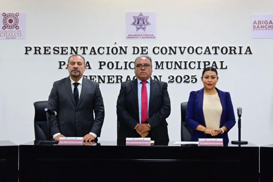 Boletín 290.- Gobierno de Chalco presenta la Convocatoria para la Policía Municipal