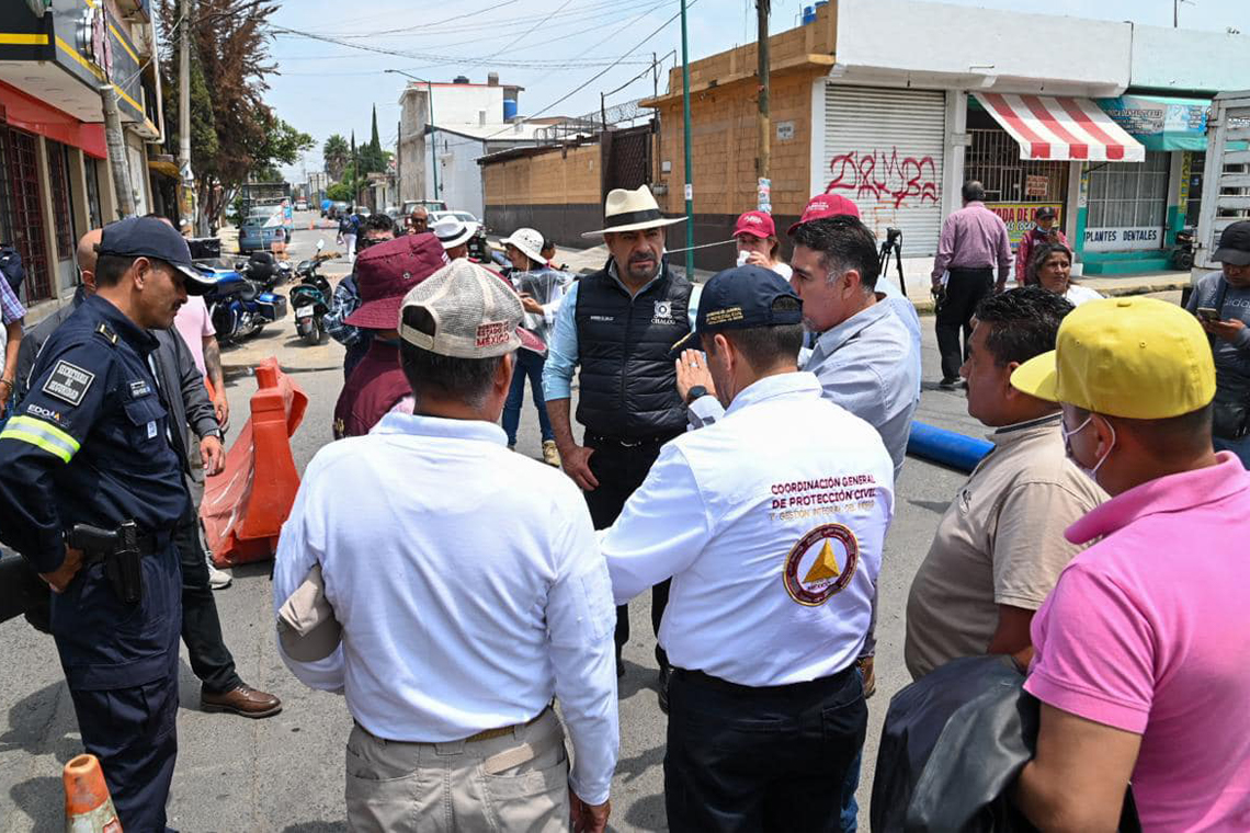 Boletín 295.- Miguel Gutiérrez recibe al GEM para atender emergencia por lluvias