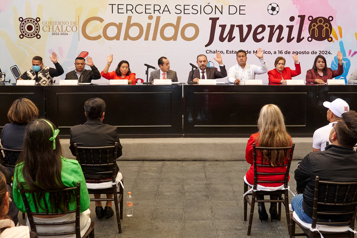 Boletín 298.- Gobierno de Chalco celebra su Tercer Cabildo Juvenil