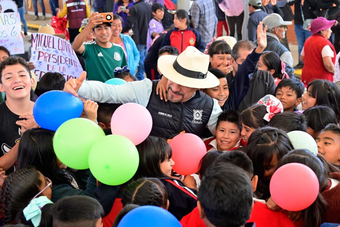 Boletín 314.- Miguel Gutiérrez entrega obras educativas en San Pablo Atlazalpan  