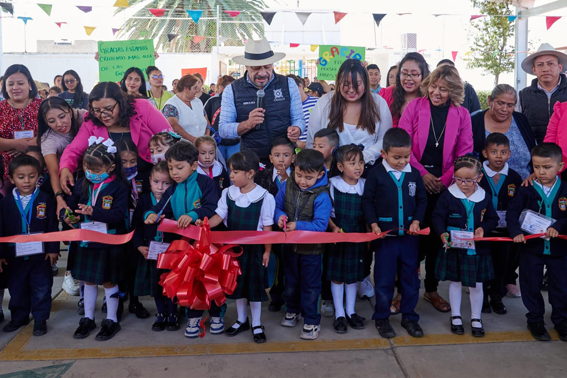 Boletín 315.- Miguel Gutiérrez entrega obras en Xico Nuevo, Chimalpa y Tezompa