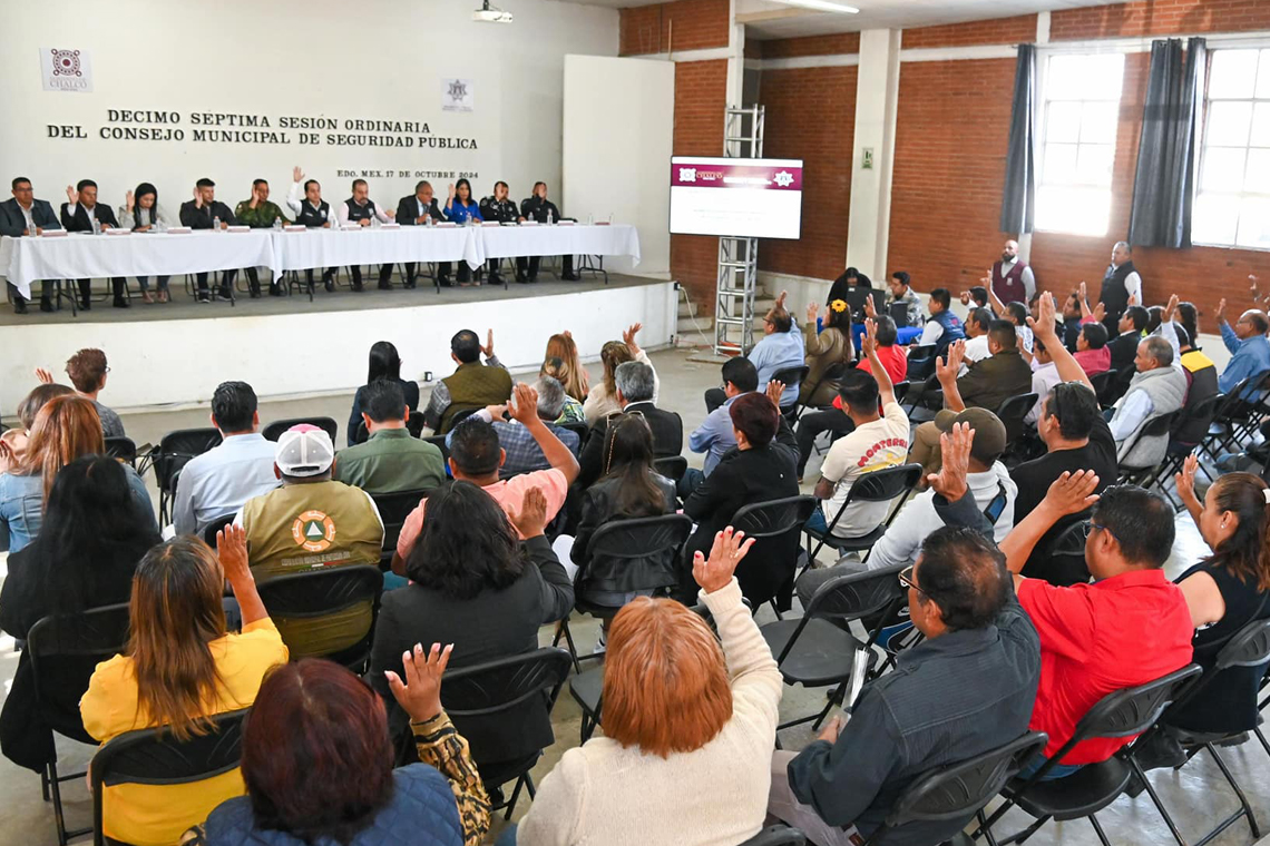 Boletín 316.- Gobierno de Chalco celebra su 17ª Sesión de Seguridad