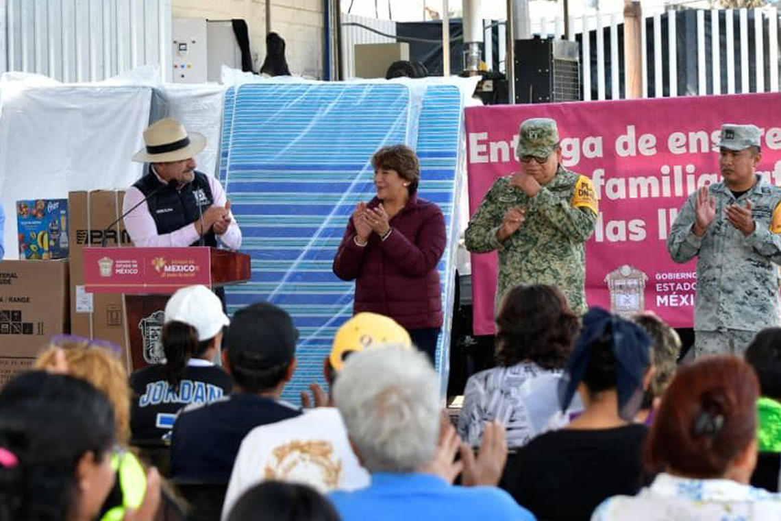 Boletín 323.- Inicia reparto de enseres para afectados por las lluvias en Chalco