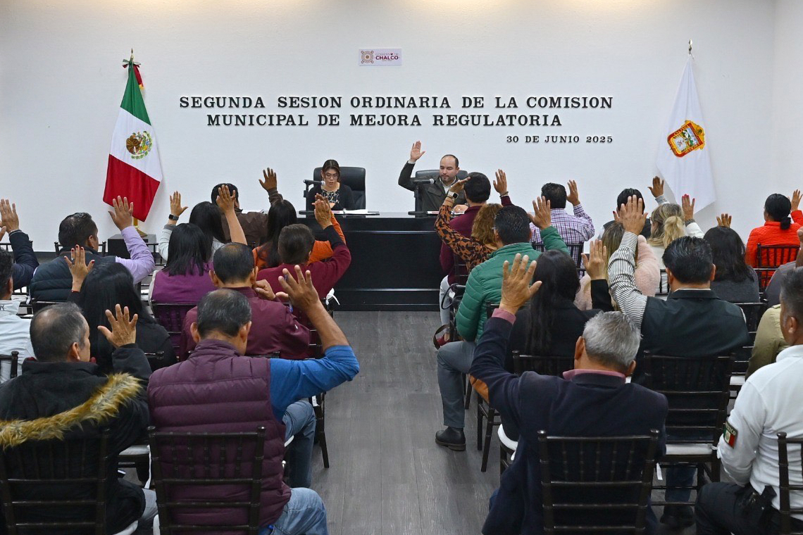 Boletín 060.- Gobierno de Chalco realiza Segunda Sesión de la Comisión Municipal de Mejora Regulatoria.