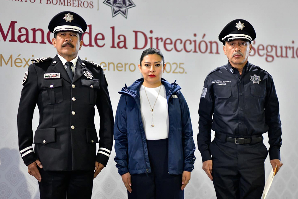 Boletín 001.- Abigail Sánchez hace Cambio de Mando de la Policía Municipal